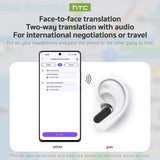 HTC NE20 Translator Earbuds - Real-Time Translation Wireless Bluetooth Earphones | Waterproof