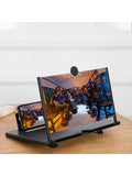 Foldable Phone Screen Magnifier - 3D HD Phone Amplifier Stand | Portable Movie & Video Viewer