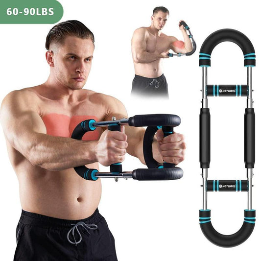 HOTWAVE Twister Arm Trainer – Adjustable Chest, Arm & Shoulder Workout Equipment for Men, Portable Spring Resistance Fitness Tool