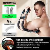 HOTWAVE Twister Arm Trainer – Adjustable Chest, Arm & Shoulder Workout Equipment for Men, Portable Spring Resistance Fitness Tool