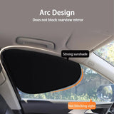 Car Window Shades Set – Double-Sided Black Side Window & Windshield Sun Blocker, UV Protection & Privacy Covers for Baby, Kids & Driving Comfort