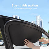Car Window Shades Set – Double-Sided Black Side Window & Windshield Sun Blocker, UV Protection & Privacy Covers for Baby, Kids & Driving Comfort