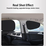 Car Window Shades Set – Double-Sided Black Side Window & Windshield Sun Blocker, UV Protection & Privacy Covers for Baby, Kids & Driving Comfort