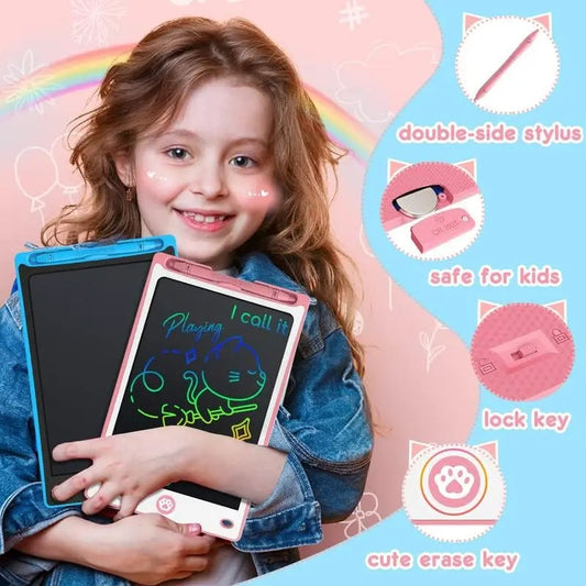 8.5" LCD Writing Tablet for Kids - Reusable Drawing Pad | Paperless Doodle Board for School & Home