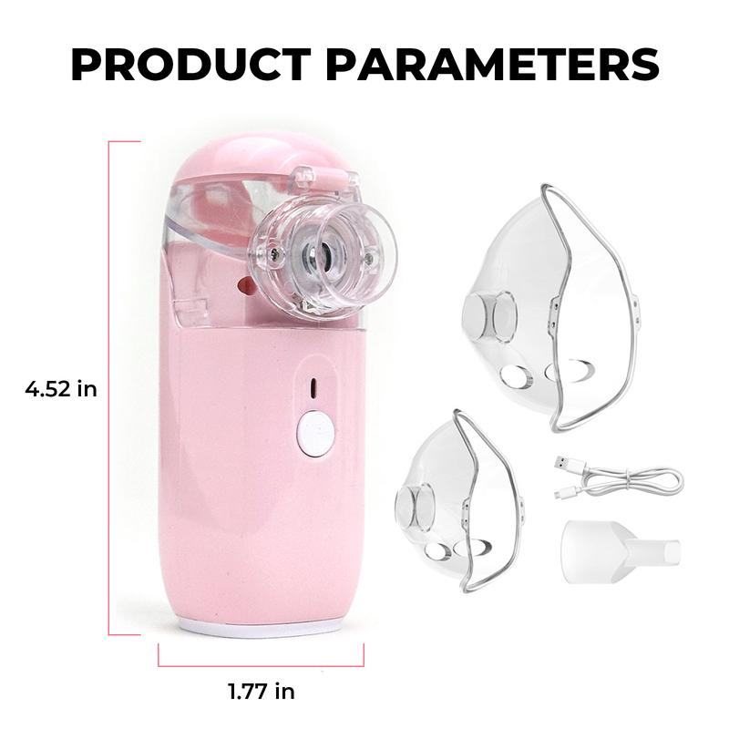 Portable Smart Humidifier & Nebulizer – Rechargeable Handheld Device with Auto-Cleaning & Dual Modes for Respiratory Support & Lung Detox