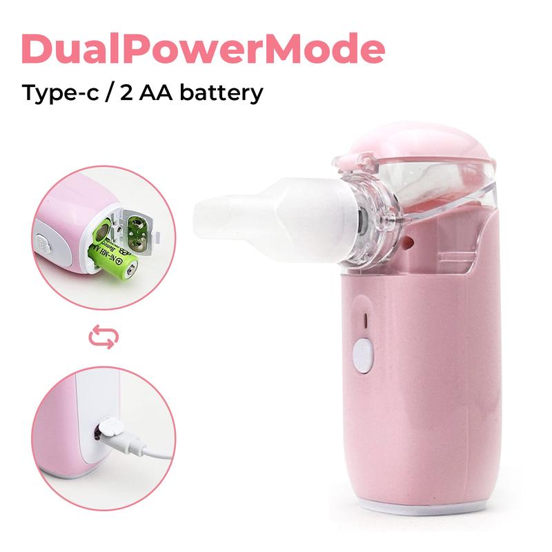 Portable Smart Humidifier & Nebulizer – Rechargeable Handheld Device with Auto-Cleaning & Dual Modes for Respiratory Support & Lung Detox