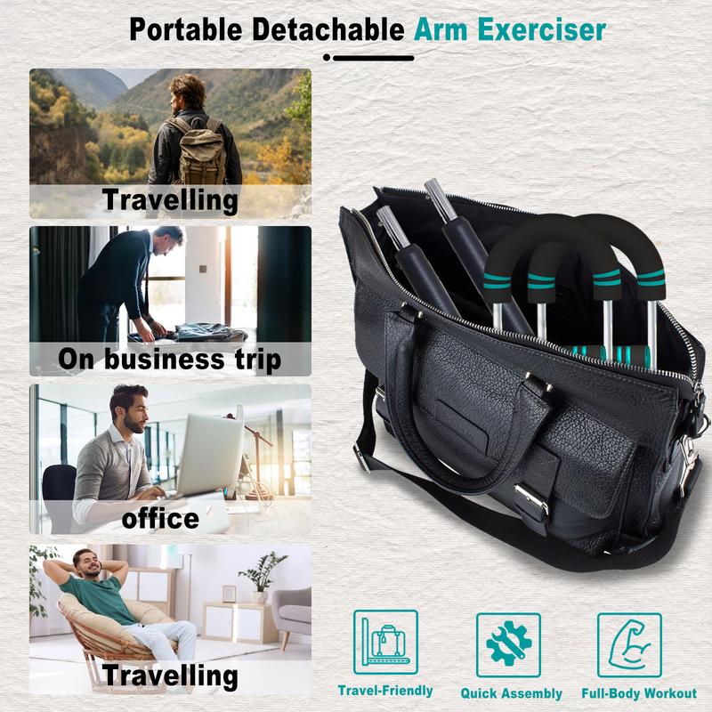 HOTWAVE Twister Arm Trainer – Adjustable Chest, Arm & Shoulder Workout Equipment for Men, Portable Spring Resistance Fitness Tool