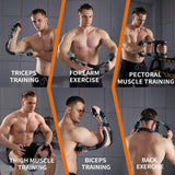 HOTWAVE Twister Arm Trainer – Adjustable Chest, Arm & Shoulder Workout Equipment for Men, Portable Spring Resistance Fitness Tool