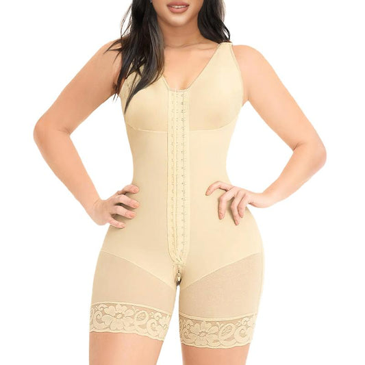 Colombian Full Body Shapewear for Women – Strong Compression Faja Bodysuit with Tummy Control & Butt Lifter