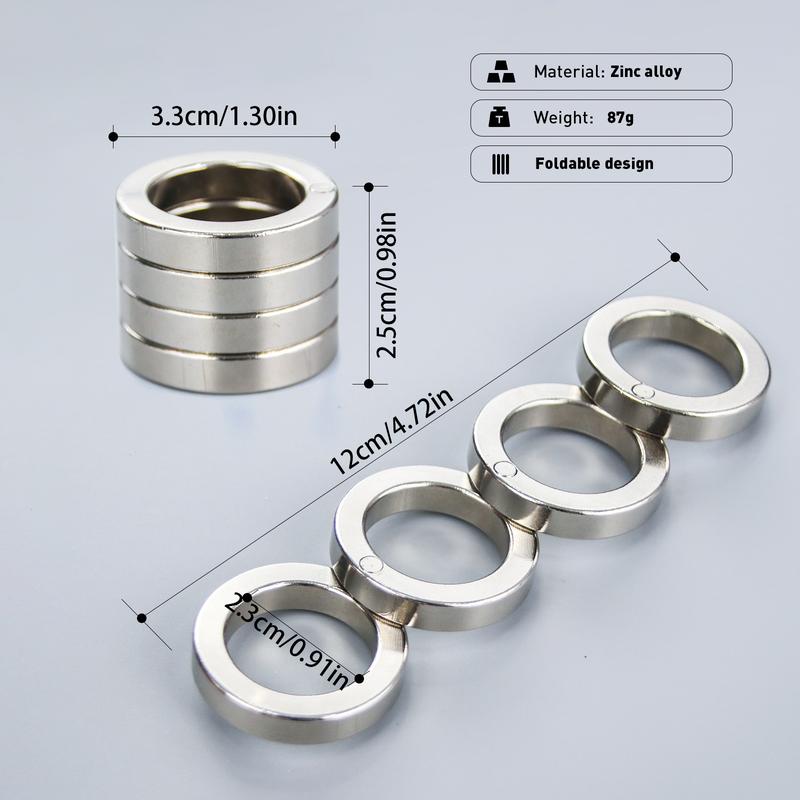 SPOVEN Folding Four Finger Ring – Stress & Anxiety Relief Fidget Ring