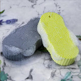 [2 Pack] Magic Exfoliating Bath Sponge – 3D Super Soft, Skin-Friendly & Reusable Body Exfoliator (Random Color)